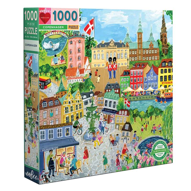 eeBoo - Copenhagen 1000 Piece Square Puzzle