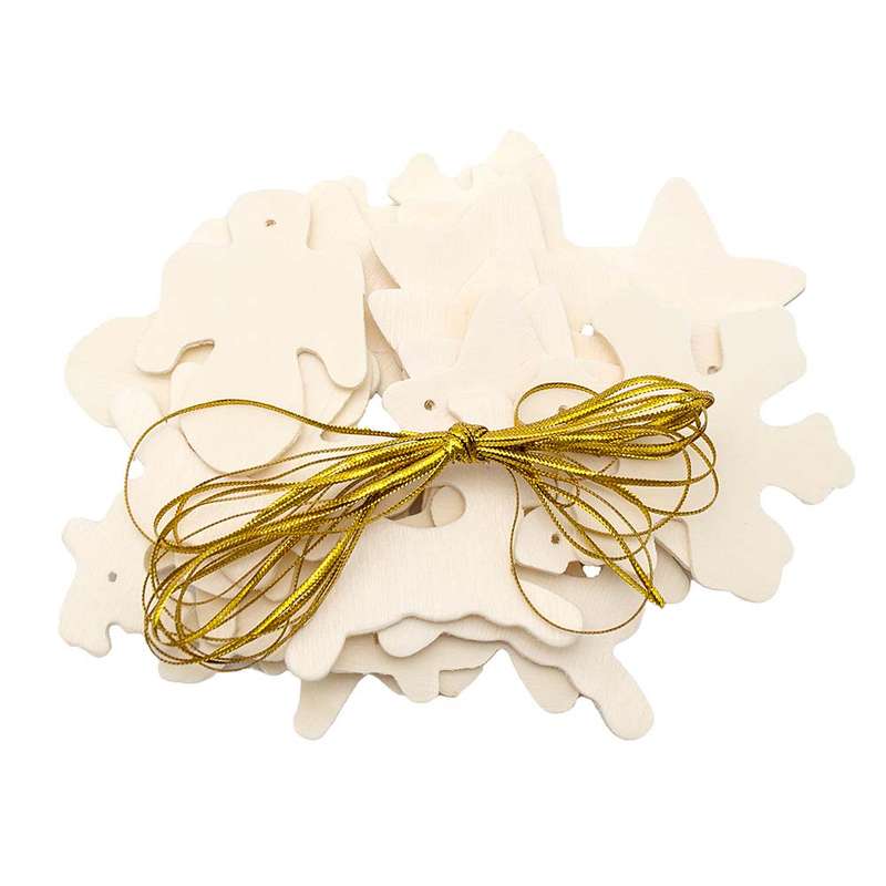Anthony Peters - Paint Your Own Christmas Wooden Decorations - 50pcs
