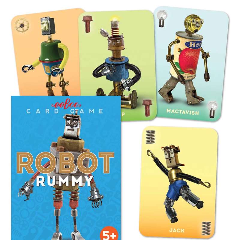 eeBoo - Robot Rummy Playing Cards
