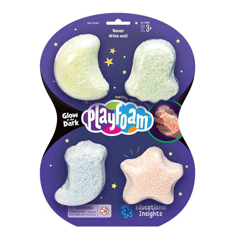 Educational Insights - Playfoam® Glow in the Dark 4-Pack