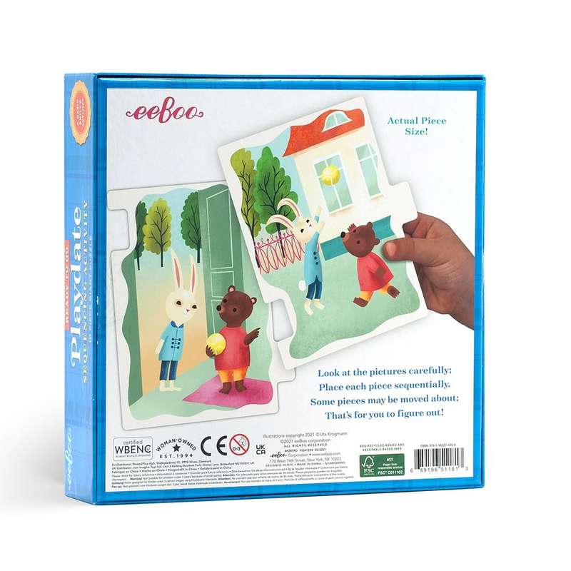 eeBoo - Ready to Go 10 Piece Giant Puzzle - Playdate