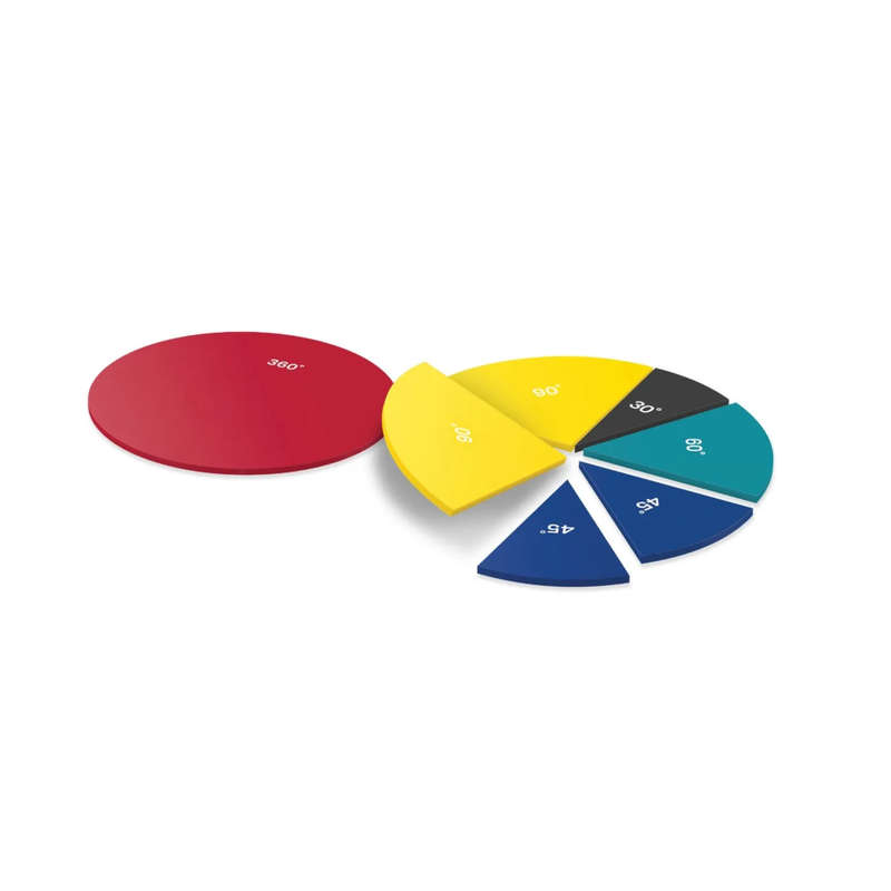 Greenbean Mathematics - Rainbow Angle Circles - Set of 6