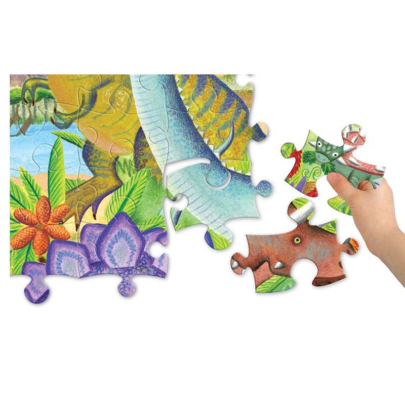 eeBoo - Age of the Dinosaur 100 Piece Puzzle