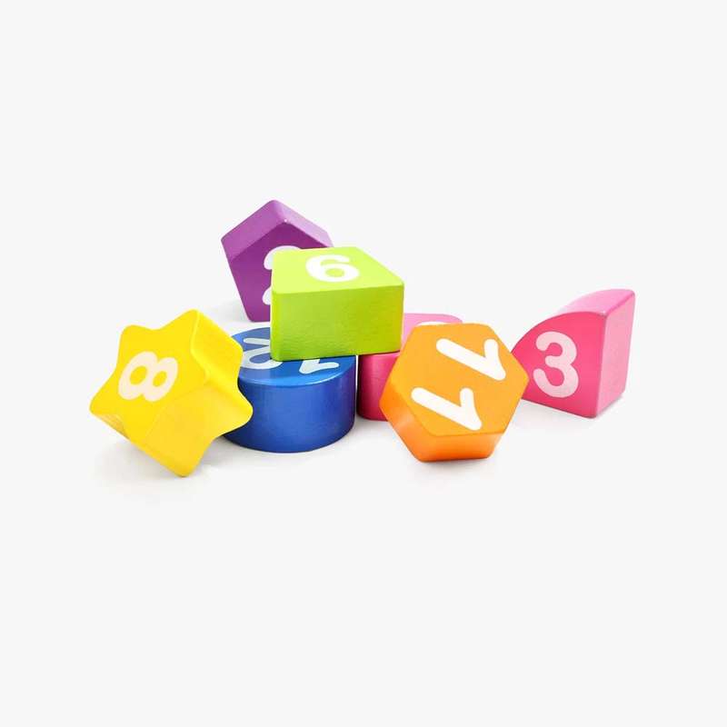 TopBright - Clock Puzzle with Blocks - 13 Pieces