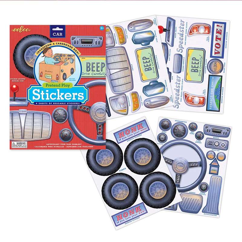 eeBoo - Car Pretend Play Stickers