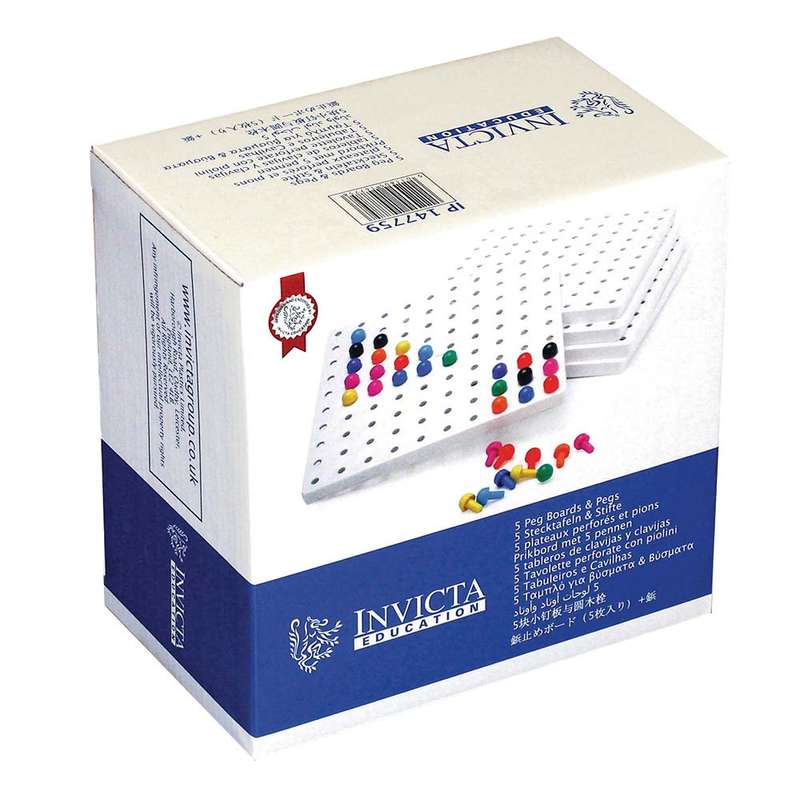 Invicta Education - Peg Boards 5 & 1000 Pegs in Retail Box