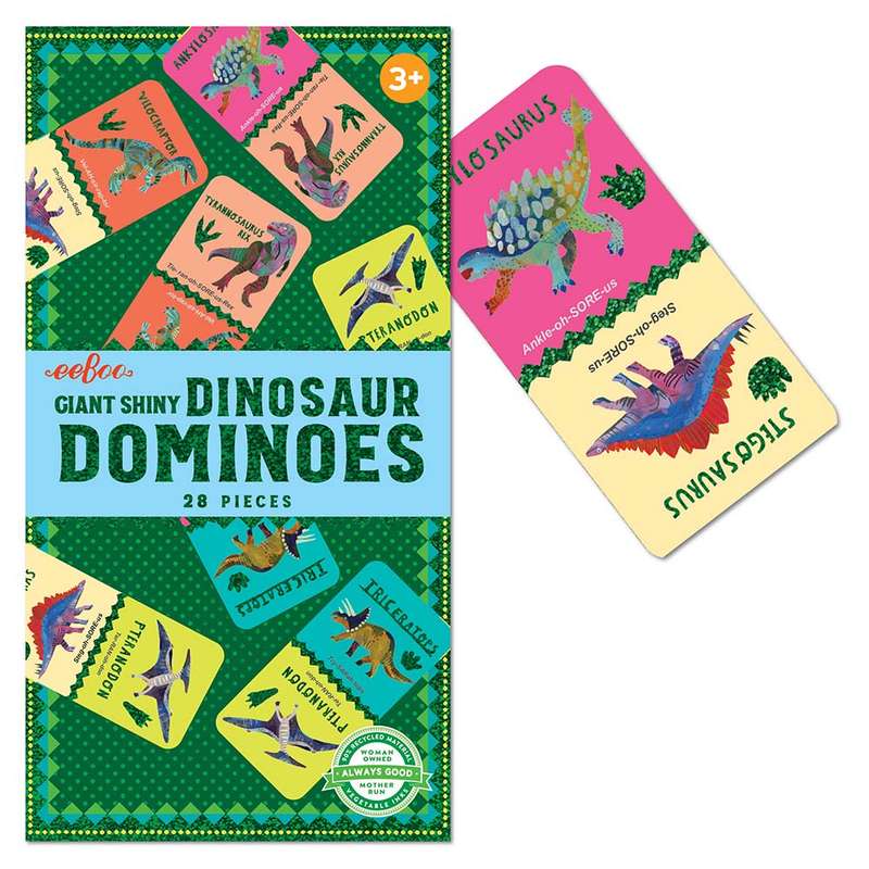 eeBoo - Shiny Dinosaur Dominoes