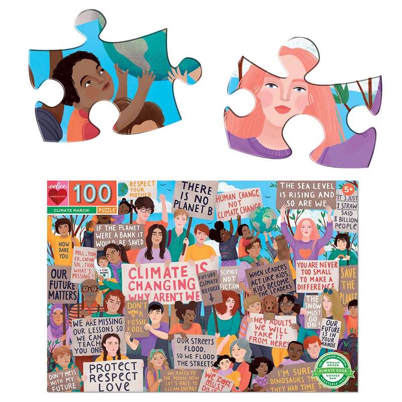 eeBoo - Climate March 100pc Puzzle