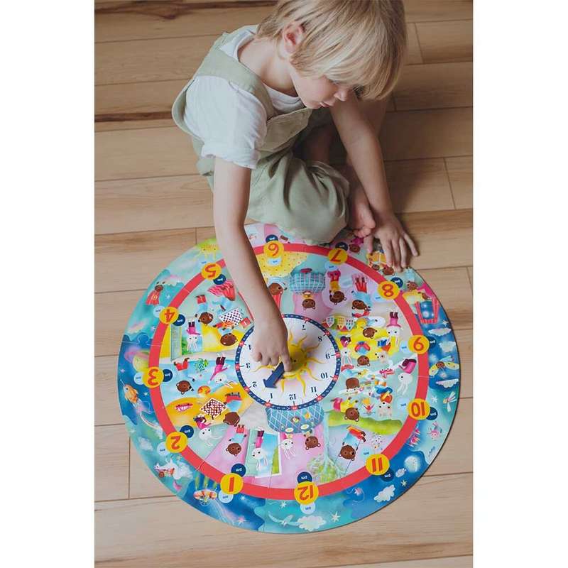 eeBoo - Around the Clock 25 Piece Puzzle