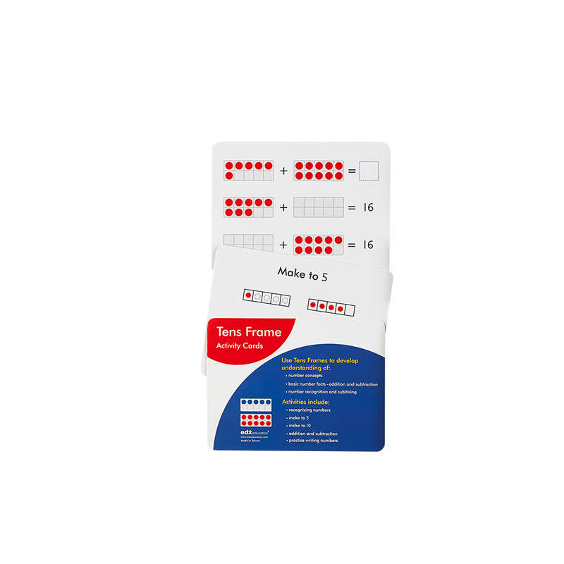 EDX Education - Activity Cards -Ten Frames - 16pcs