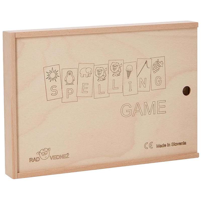 Little Sprouts By Greenbean - Wooden Letter Tiles - Upper & Lower Case - 96pcs in Wooden Box with...