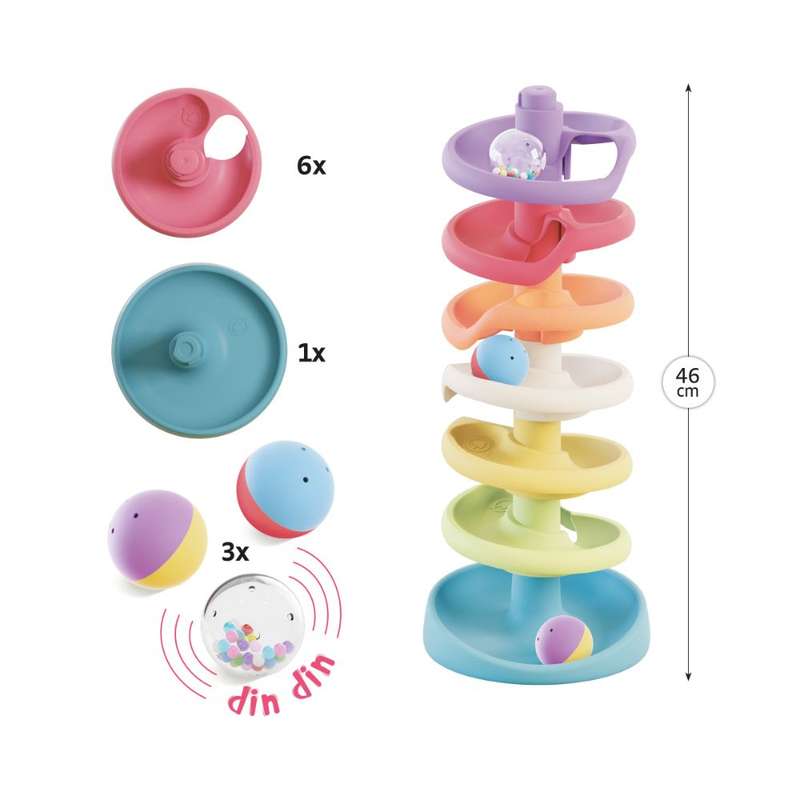 Quercetti - Spiral Tower Evo Linea Play Eco +