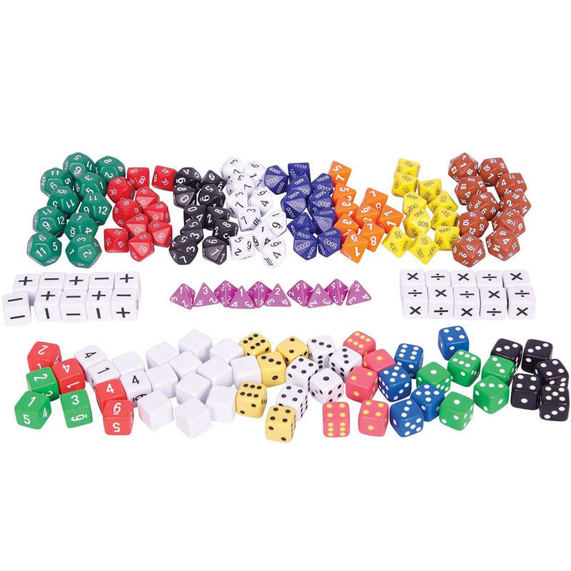 Edu-Toys - Dice - Assorted Classroom Set - Polyhedral