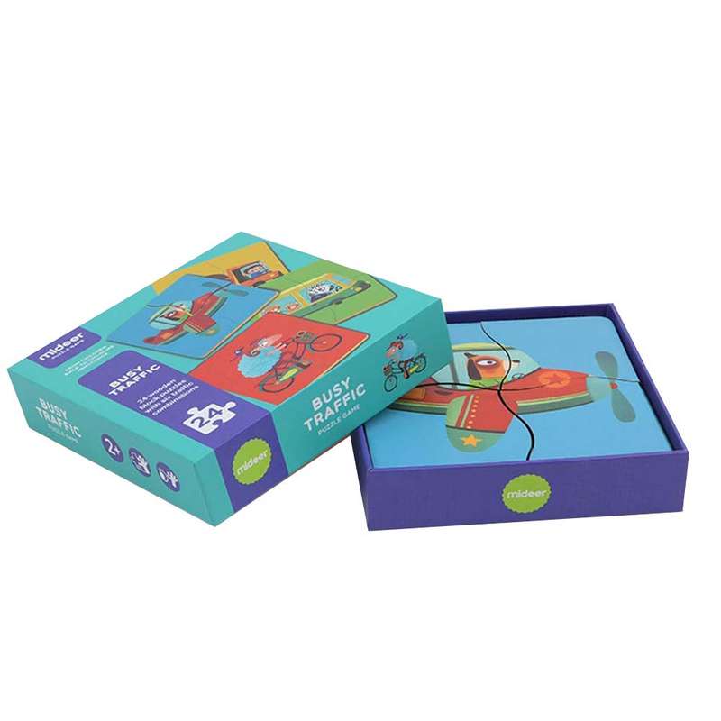 Mideer - Wooden Puzzle - Busy Traffic - 24pcs