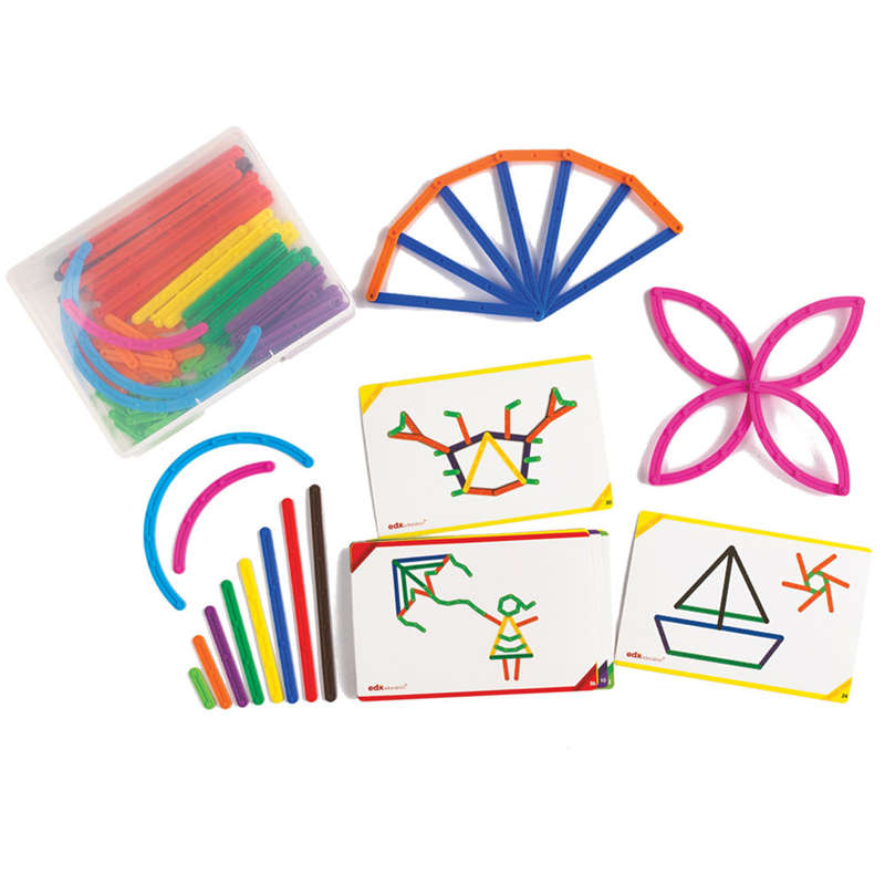 EDX Education - GeoStix Junior - 30 Activity Cards - 200pcs - Container