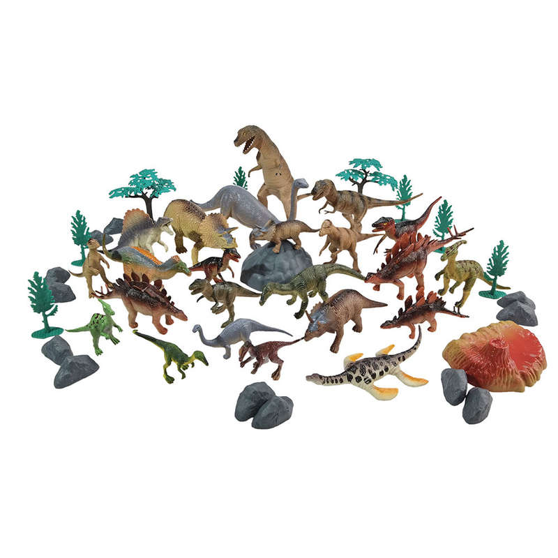 Planet Greenbean - Dinosaur Playset - 45pcs in Bucket