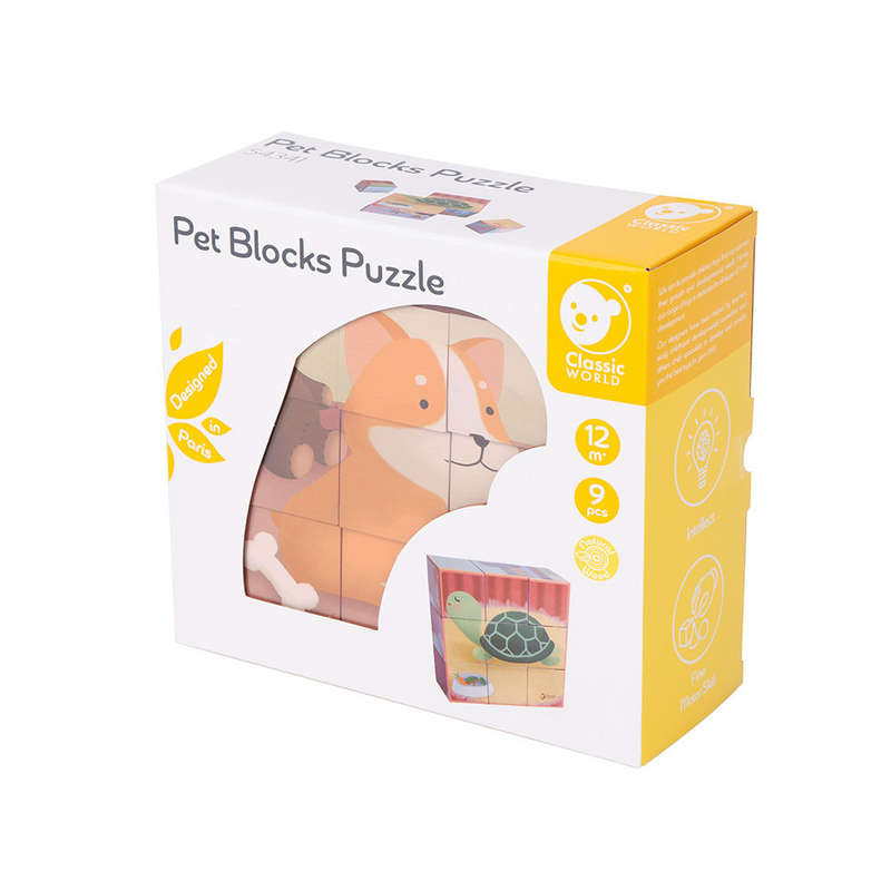 Classic World - Pet Blocks Puzzle - 9pcs