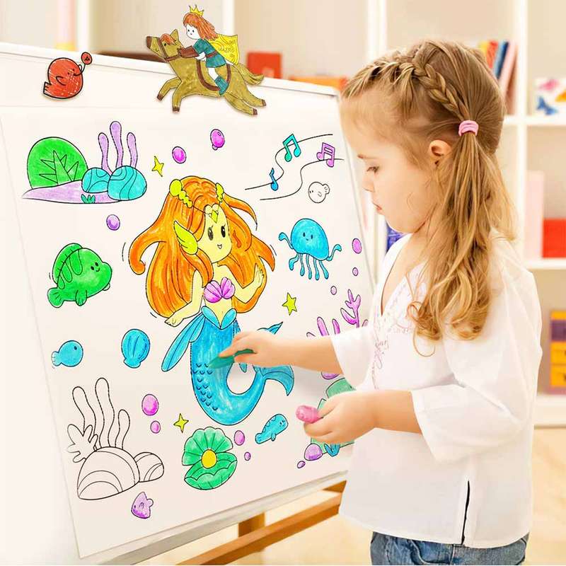 Jar Meló -Sticky Colouring Poster - Fairytale Land