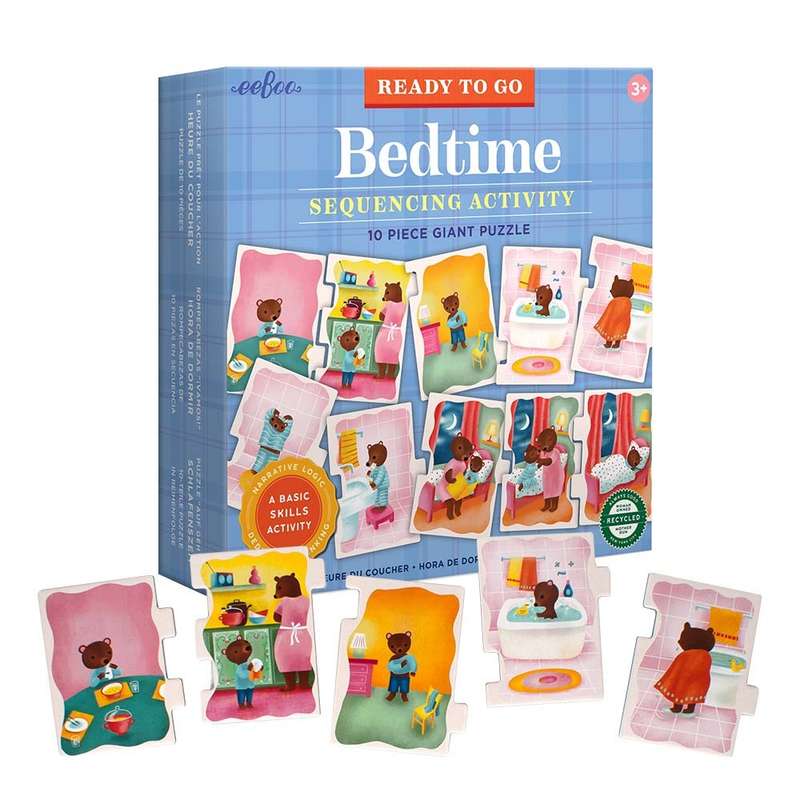eeBoo - Ready to Go 10 Piece Giant Puzzle - Bedtime