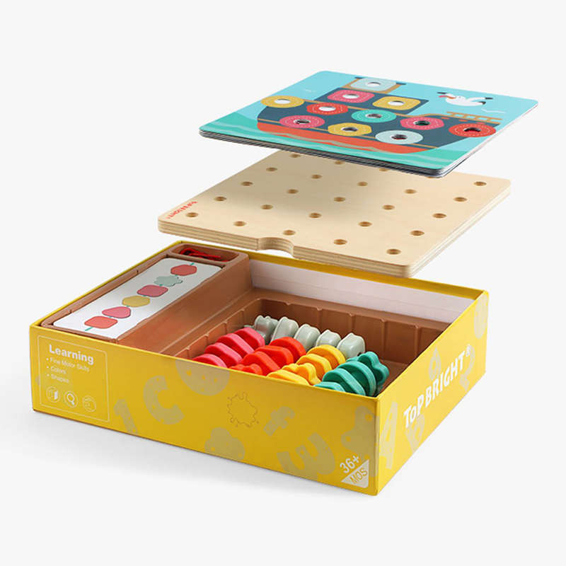 TopBright - Rainbow Stack & Lacing Button Box