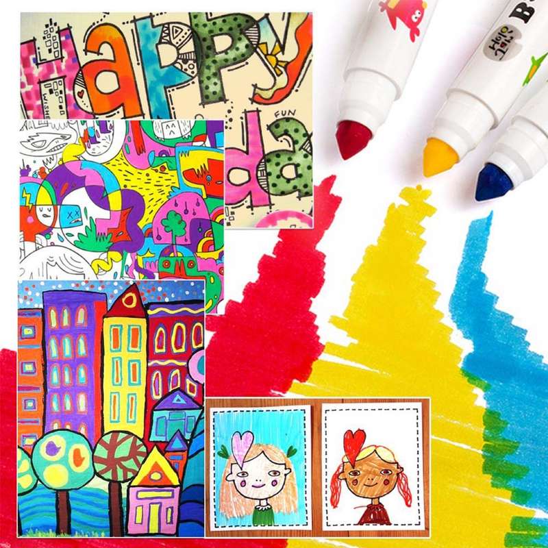 Jar Meló - Markers Washable Baby Roo - 48 Colours
