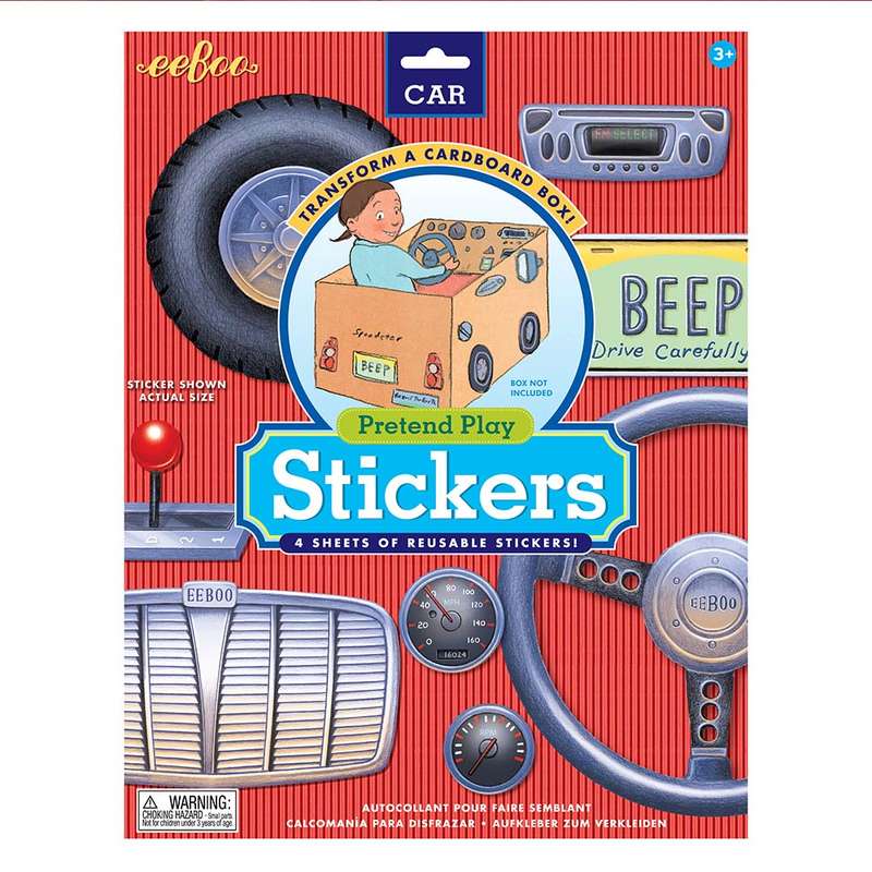eeBoo - Car Pretend Play Stickers