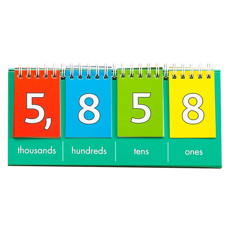 EDX Education - Flip Chart - Place Value Thousands - Student - 10Pc