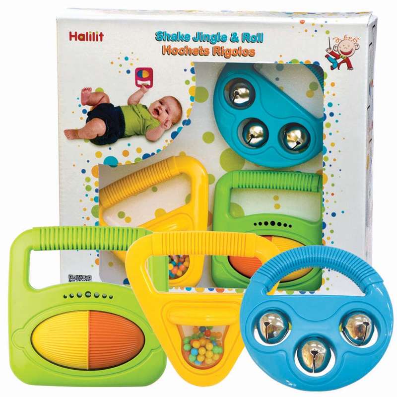 Halilit - Shake Jingle & Roll Gift Set of 3