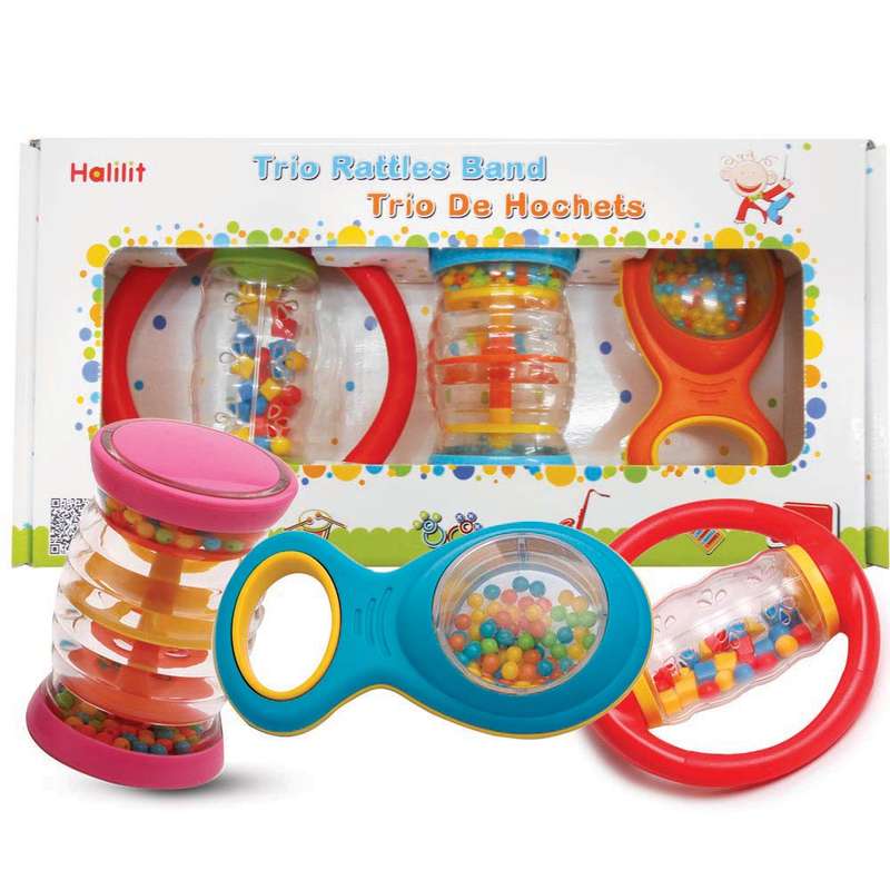 Halilit - Trio Rattle Band Gift Set of 3