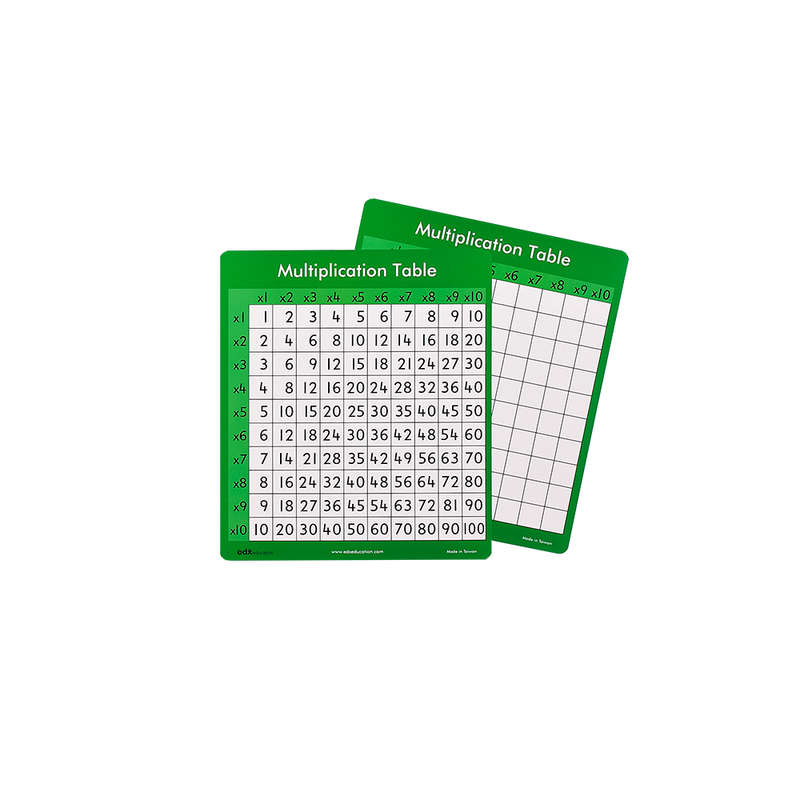 EDX Education - Multiplication Table 10x (30pc) 23cmx25cm