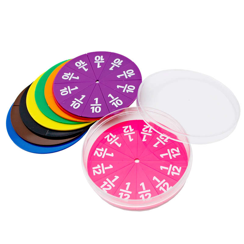 Greenbean - Printed Fraction Circles - 51pcs