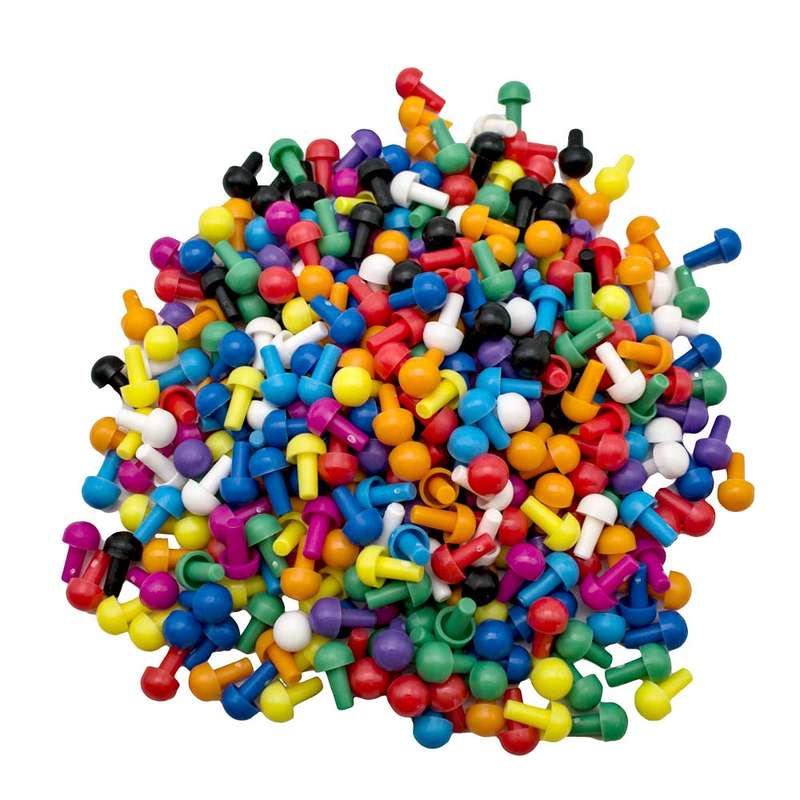 Invicta Education - 1000 Assorted Pegs (100 x 10)