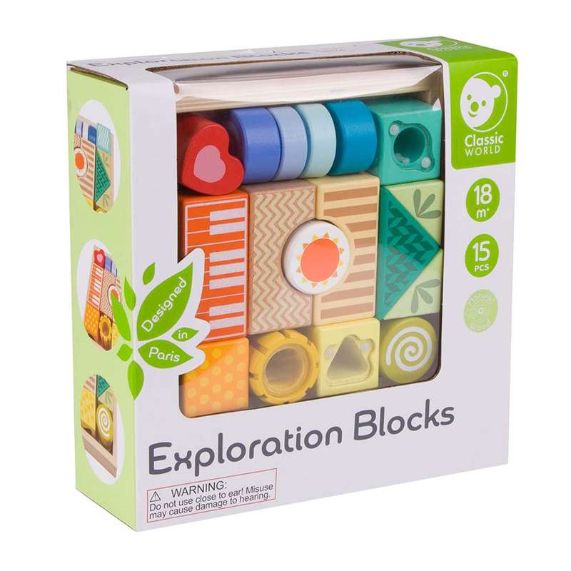 Classic World - Sensory Exploration Blocks - 14pcs