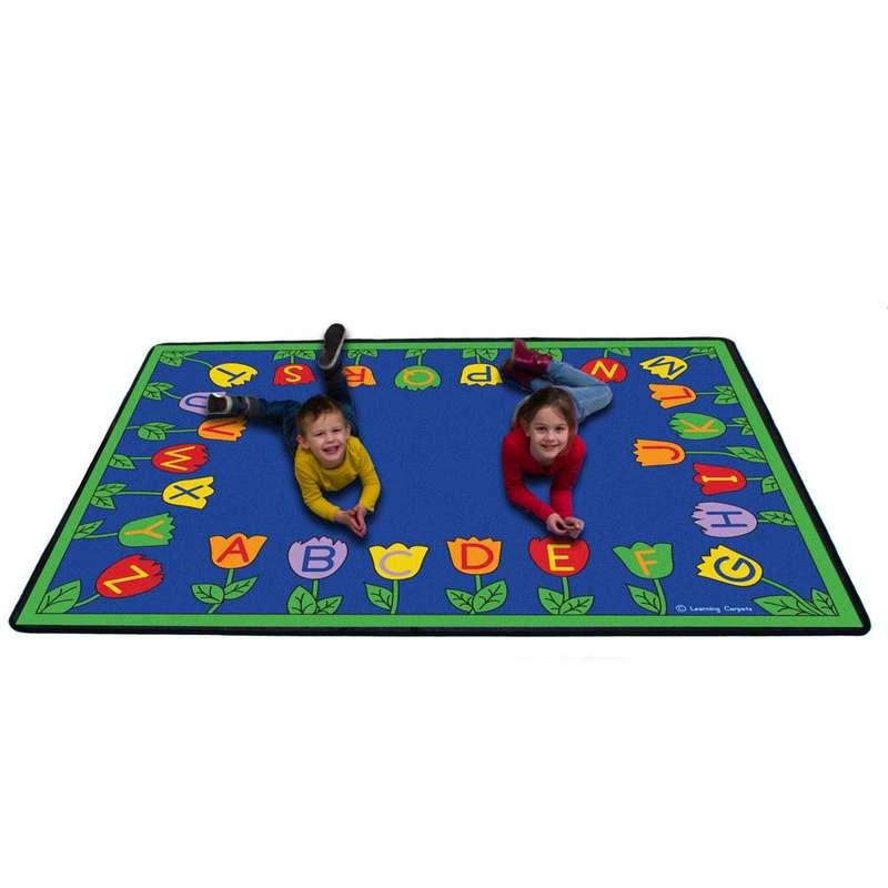 Learning Carpets - Tulips Alphabet Garden - Rectangle - 257 x 178 cm
