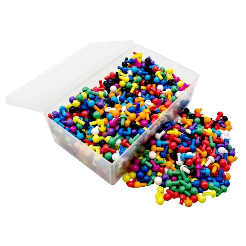 Invicta Education - 1000 Assorted Pegs (100 x 10)