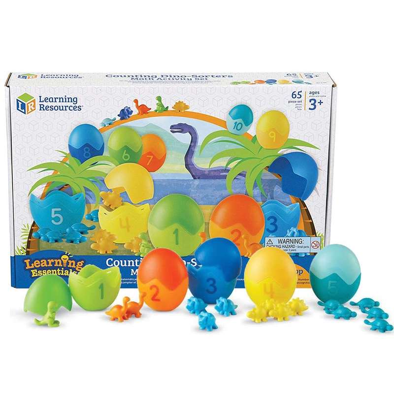 Learning Resources - Counting Dino-Sorters Math Activity Set