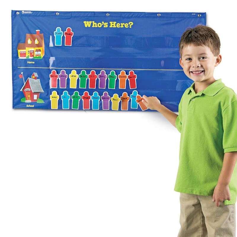 Learning Resources - Pocket Chart Attendance