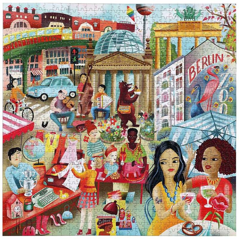 eeBoo - Berlin Life 1000 Piece Puzzle