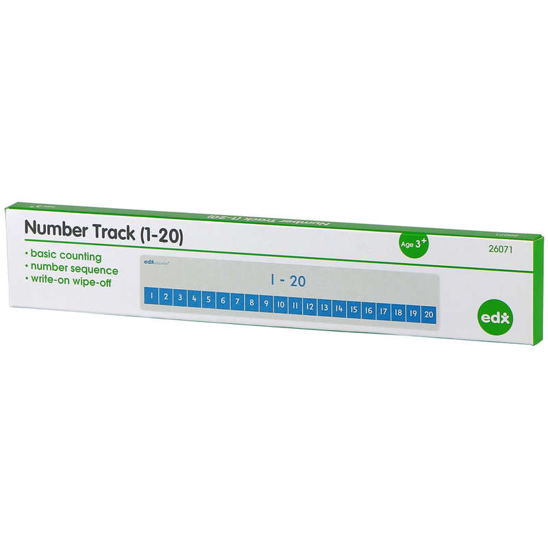 EDX Education - Number Lines - Write & Wipe - 1-20 - Student - 15pcs