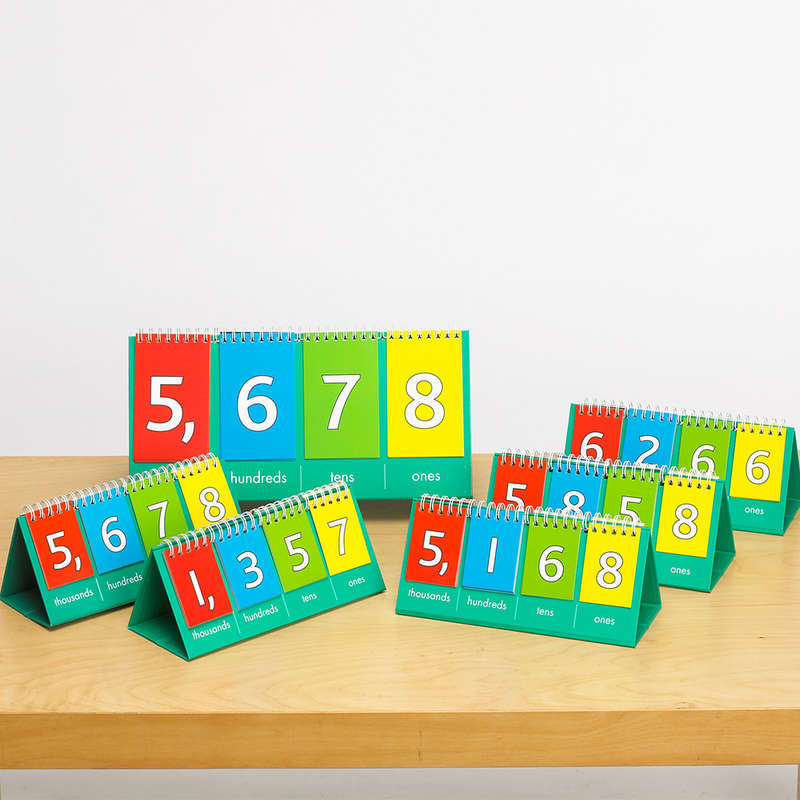 EDX Education - Flip Chart - Place Value Thousands - Student - 10Pc