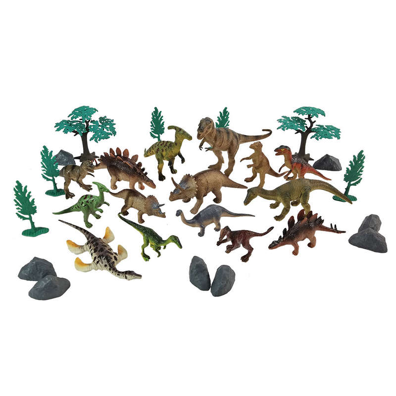 Planet Greenbean - Dinosaur Playset - 30pcs in Bucket