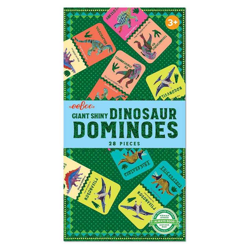 eeBoo - Shiny Dinosaur Dominoes