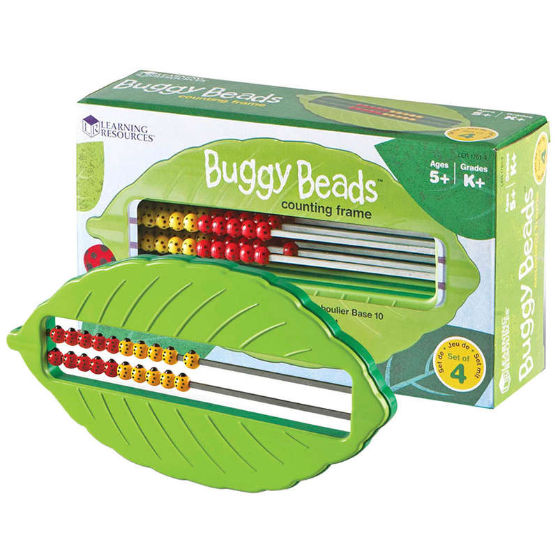 Learning Resources - Buggy Beads Counting Frame Abacus - Set of 4
