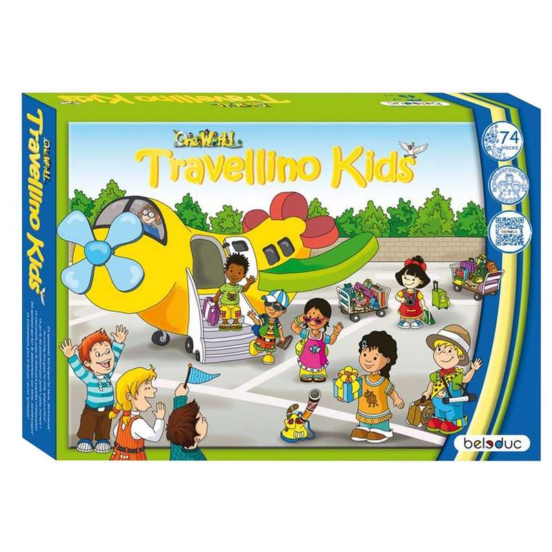 Beleduc - One World - Travellino Kids - Social Skills Game - 74pcs