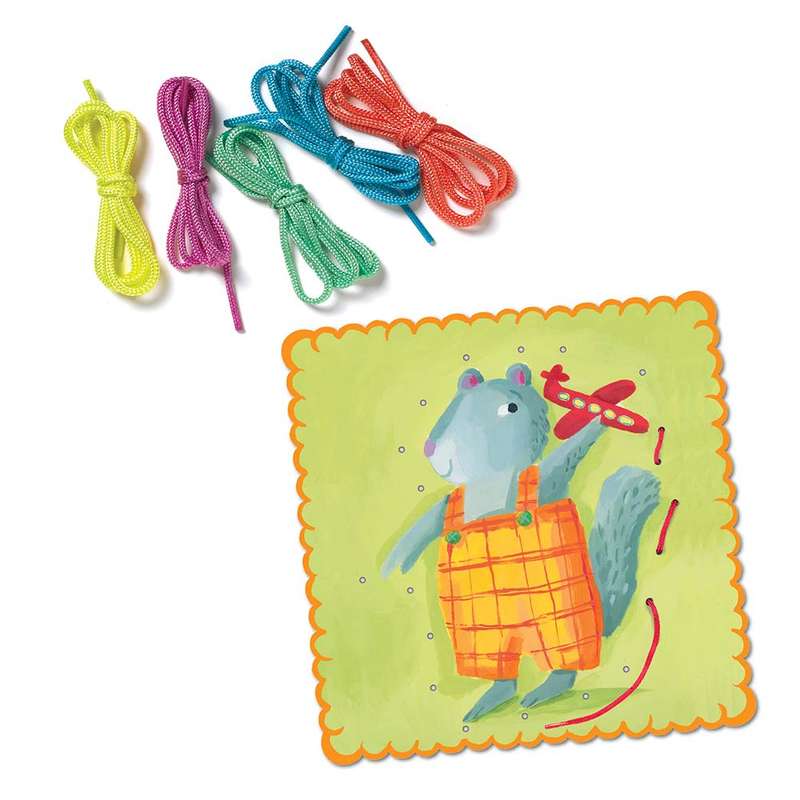 eeBoo - Friendly Animals Lacing Cards