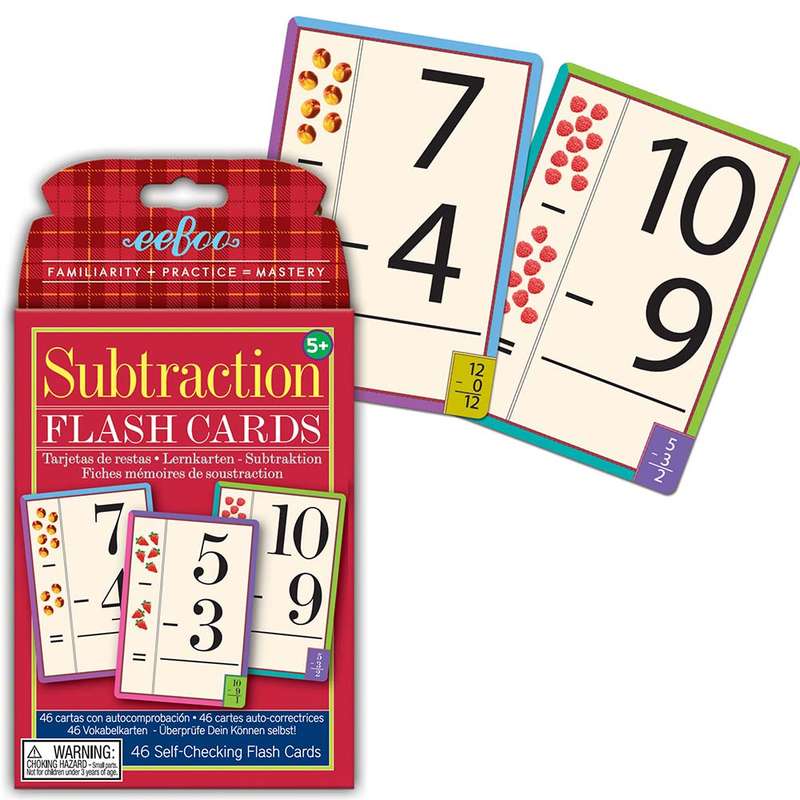 eeBoo - Flash Cards Subtraction