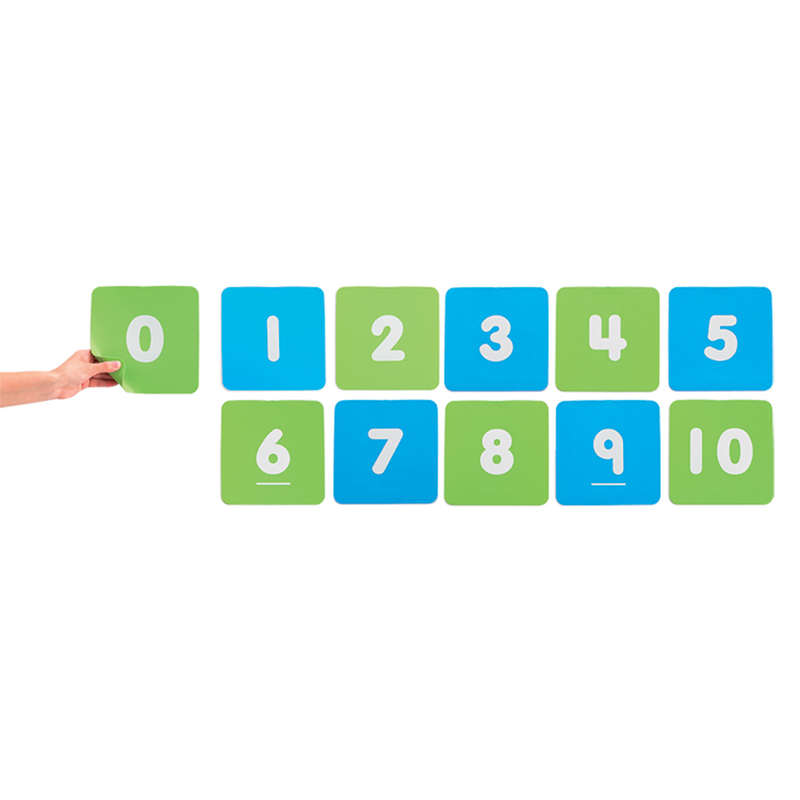 EDX Education - Number Pads 1-10 20cm x 20cm 11pcs 2 Colours