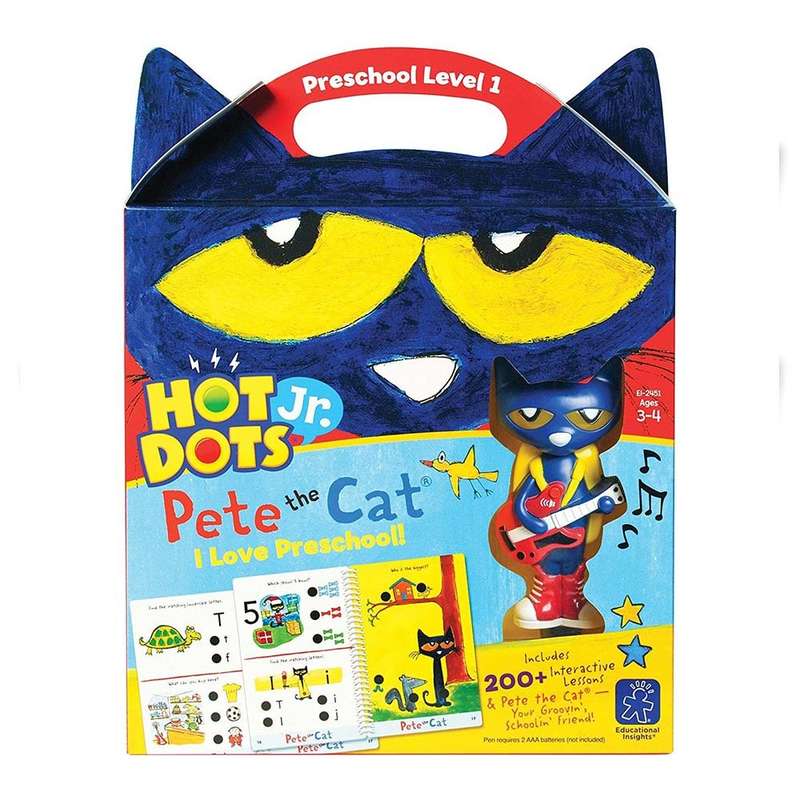 Educational Insights - Hot Dots® Jr. Pete the Cat I Love Preschool