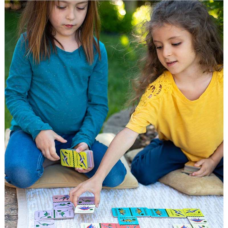 eeBoo - Shiny Dinosaur Dominoes