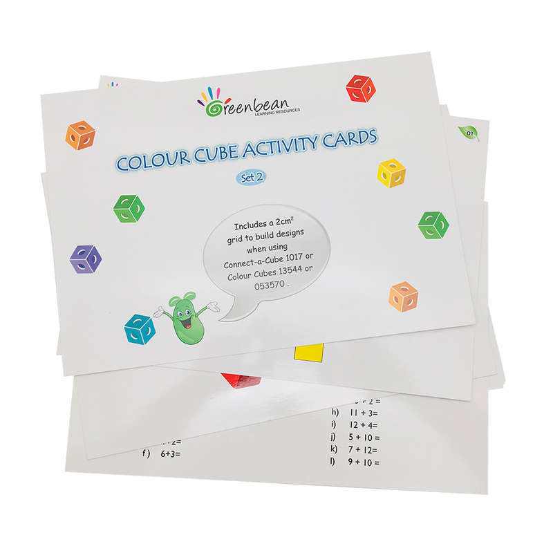 Greenbean - Activity Cards Connect A Cube Set 2